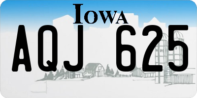 IA license plate AQJ625