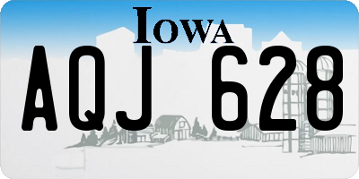 IA license plate AQJ628