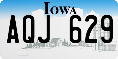 IA license plate AQJ629