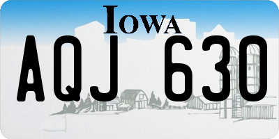 IA license plate AQJ630