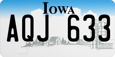 IA license plate AQJ633