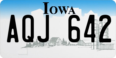 IA license plate AQJ642