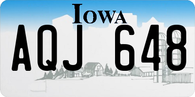 IA license plate AQJ648