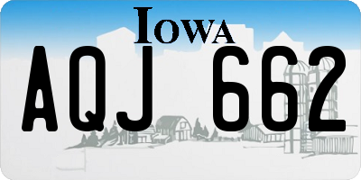 IA license plate AQJ662