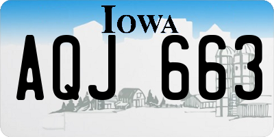 IA license plate AQJ663
