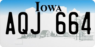 IA license plate AQJ664