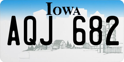 IA license plate AQJ682