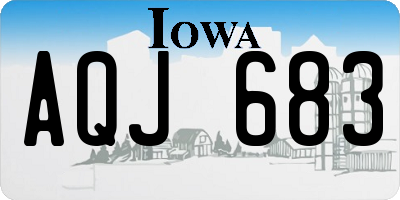 IA license plate AQJ683