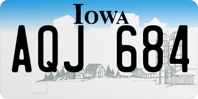 IA license plate AQJ684