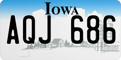 IA license plate AQJ686