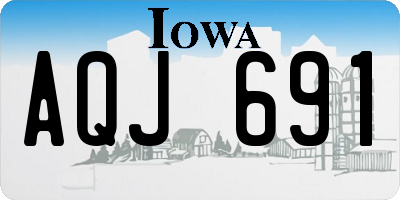 IA license plate AQJ691
