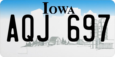 IA license plate AQJ697