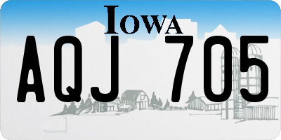 IA license plate AQJ705