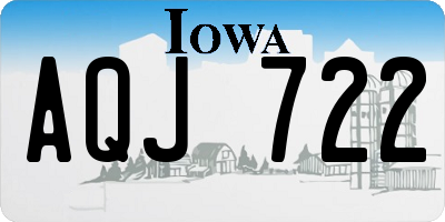 IA license plate AQJ722