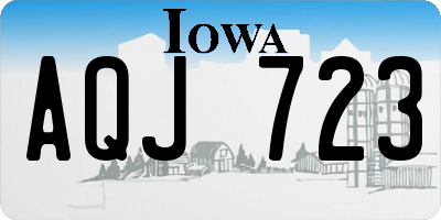 IA license plate AQJ723