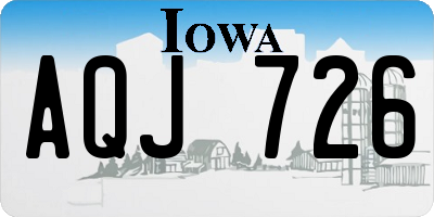 IA license plate AQJ726