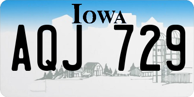IA license plate AQJ729