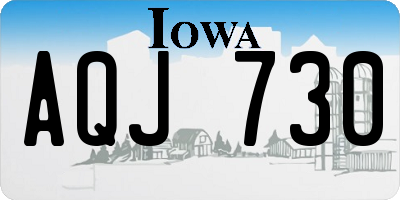 IA license plate AQJ730