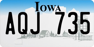 IA license plate AQJ735