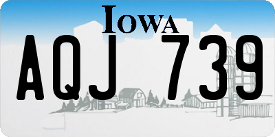 IA license plate AQJ739
