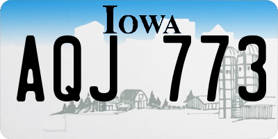 IA license plate AQJ773