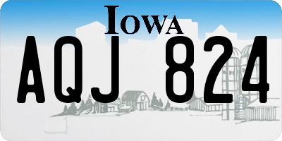 IA license plate AQJ824