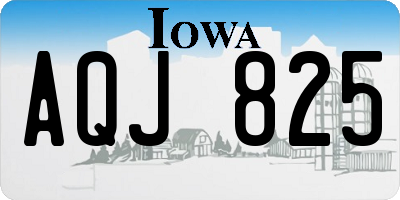 IA license plate AQJ825