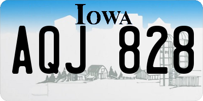 IA license plate AQJ828