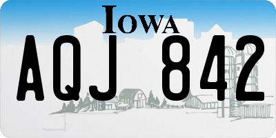 IA license plate AQJ842