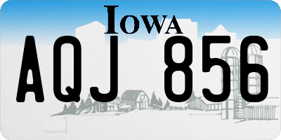 IA license plate AQJ856