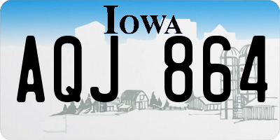 IA license plate AQJ864