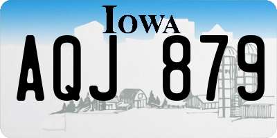 IA license plate AQJ879