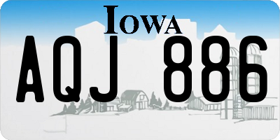 IA license plate AQJ886