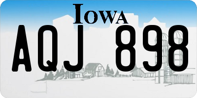 IA license plate AQJ898