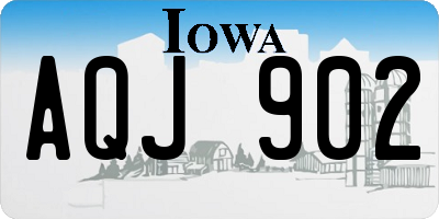 IA license plate AQJ902