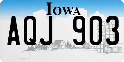 IA license plate AQJ903