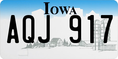 IA license plate AQJ917