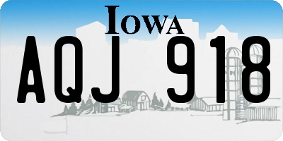 IA license plate AQJ918