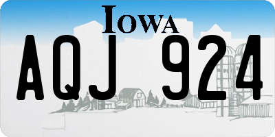 IA license plate AQJ924