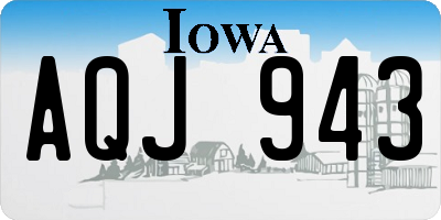 IA license plate AQJ943