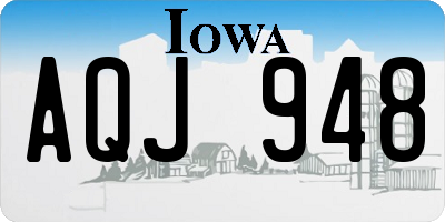 IA license plate AQJ948