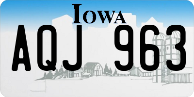 IA license plate AQJ963
