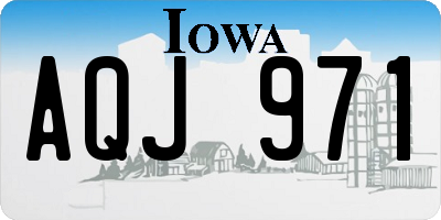 IA license plate AQJ971