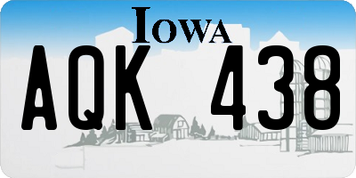 IA license plate AQK438