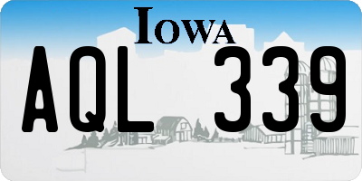 IA license plate AQL339