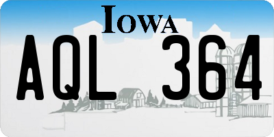 IA license plate AQL364