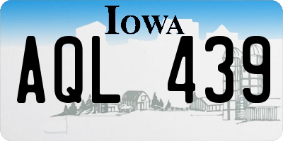 IA license plate AQL439