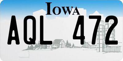 IA license plate AQL472