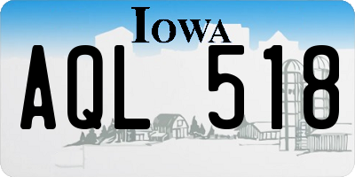 IA license plate AQL518