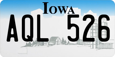 IA license plate AQL526